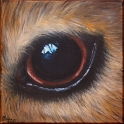 Augenblick eines Wasserschweins; Acryl auf Leinwand;
30 x 30 cm
